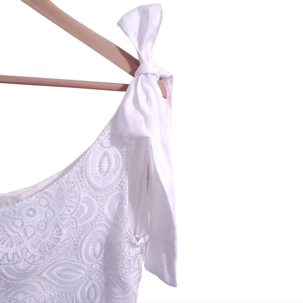 WAIMARI Manglar White Lace Maxi Dress S Resort Wear Bridal Shower Bachelorette - Picture 6 of 16